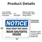 Signmission Hvac Roof Top Units Main Shutoffs Inside, 14 in W x Rectangle, Plastic OS-2PACK-NS-P-1014-L-13561 - alternate 5